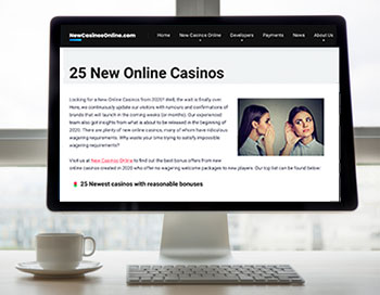 25 new casinos online - website screenshot