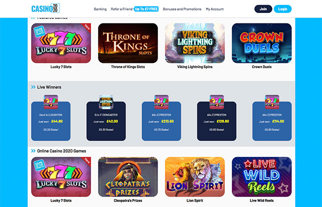Discover Casino 2020's great amount of slots.