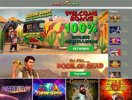 Get that Mexico feeling on Chilli Spins.