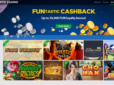 New Crypto Casino: 20% Cashback & Lots of Fun Games