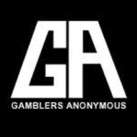 gamblers anonymous black and white logo