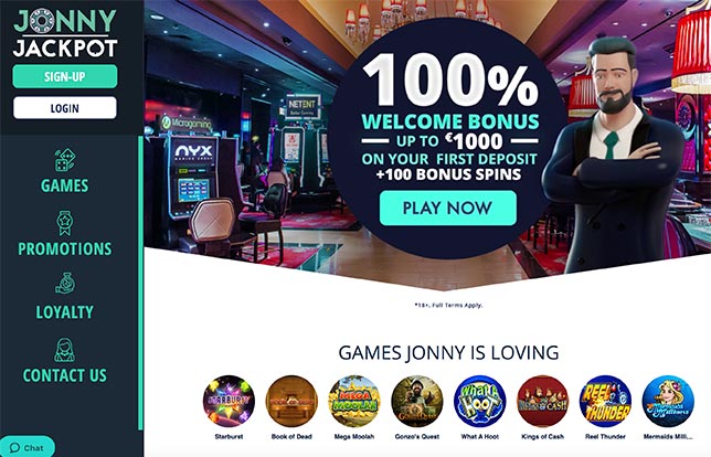 Grab a great bonus at Jonny Jackpot now!