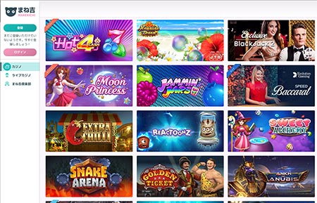 manekichi casino homepage