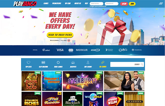 Explore Play Jango Casino today.